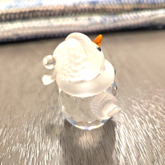 SWAROVSKI CRYSTAL SNOWMAN 250229 RETIRED RARE No Box - Picture 2 of 12